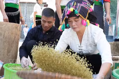 扁米制作工序。图自越通社