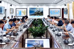 2027年APEC领导人会议周国际媒体中心建设协调工作审议会议。图自越通社