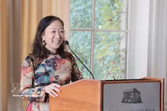 美国哥伦比亚大学韦瑟黑德东亚研究所所长阮氏莲姮教授。图自越通社
