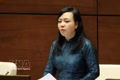 原卫生部部长阮氏金进。图自越通社