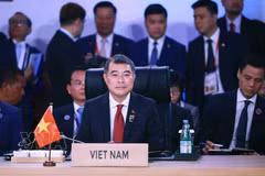 越南政府总理黎明兴出席第48届东盟峰会全体会议。图自越通社