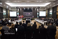 第38届东盟—美国对话会场景。图自越通社