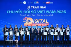第九届越南数字化转型奖颁奖典礼。图自越通社