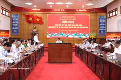 会议场景。图自越通社