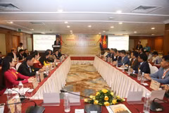 2026年越柬国际贸易与文化论坛现场。图自越通社