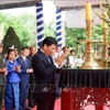 西宁省政府隆重举行在柬牺牲的156具烈士遗骸交接仪式。图自越通社