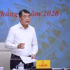 黎明兴总理在会议上发表讲话。图自越通社