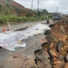 林同省多条国道、省道和重要交通干线发生严重山体滑坡。图自越通社
