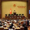 越南第十六届国会第一次会议现场。图自越通社