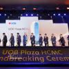 胡志明市总部大楼“UOB Plaza”动工兴建。图自越通社