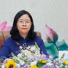 越共中央政治局委员、中央书记处书记、越南祖国阵线中央委员会主席裴氏明怀。图自越通社