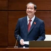 教育部部长阮金山。图自VOV