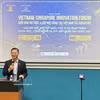 越南驻新加坡大使陈福英在论坛上发言。图自越通社