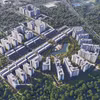 兴安省2号安美工业园区工人宿舍及社会住房项目总体效果图。图自越通社