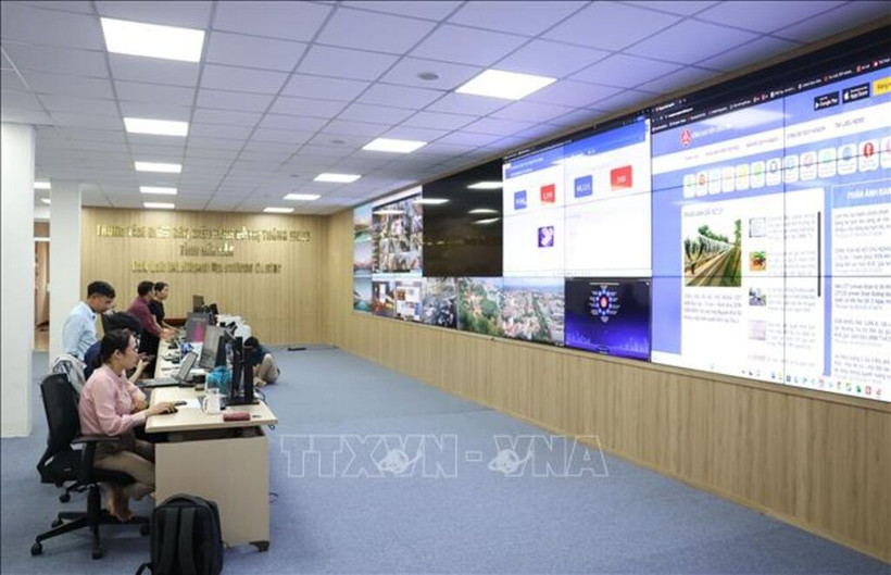 得乐省智慧城市监控与运营中心。图自越通社
