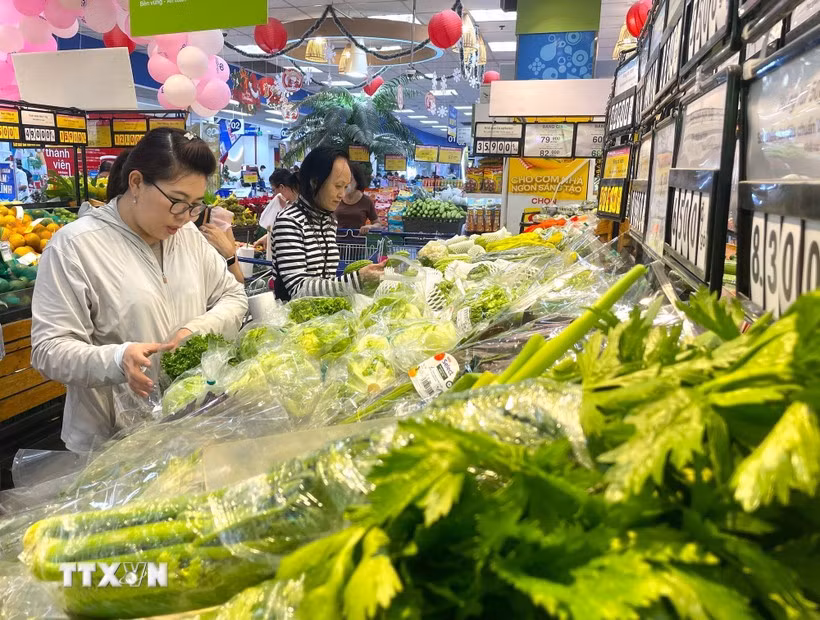 正月初三越南市场供应充足 物价平稳。图自越通社