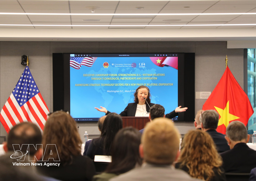 越美推动科技合作高级别研讨会在华盛顿举行。图自越通社