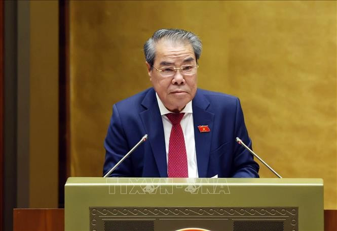 越南国会民愿与监督委员会主任杨清平。图自越通社