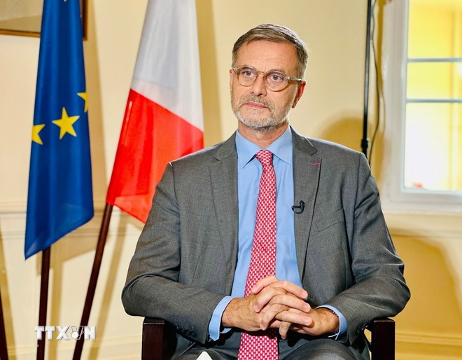 法国驻越南大使奥利维耶·布罗谢。图自越通社