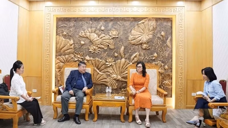会见现场。图自工贸部