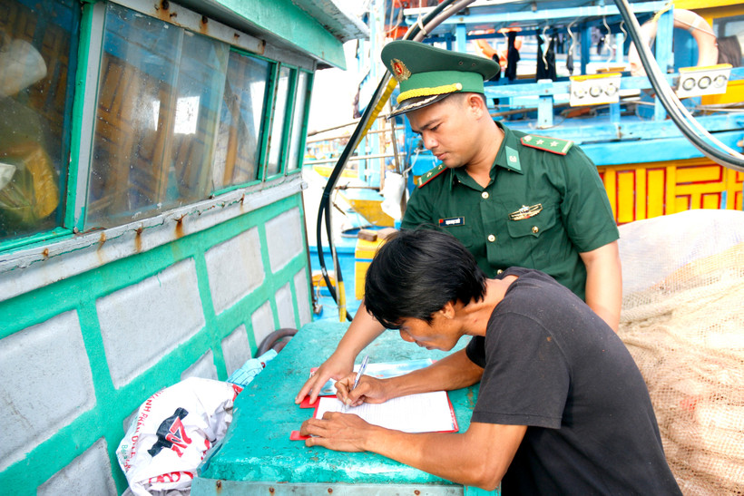 林同省大力严控渔船出港条件。图自越通社