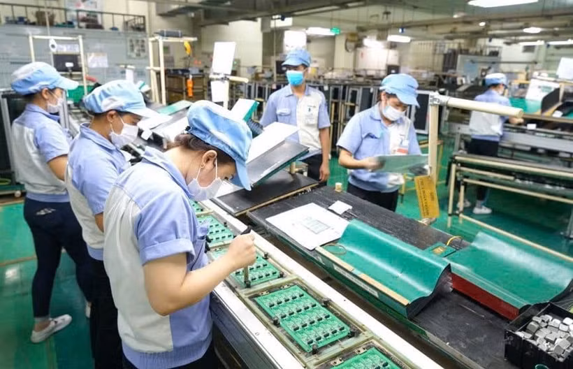 河内地区生产总值年均增长6.57%。图自hanoimoi.vn