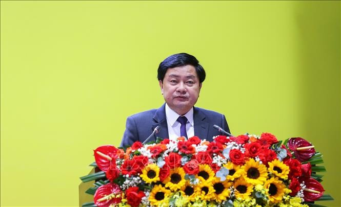 西宁省省委书记阮文决在大会开幕式上发表讲话。图自越通社
