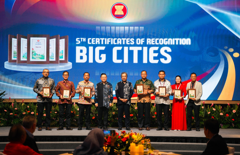 海防市荣获第五届COR证书，类别为“生物多样性与绿色空间城市”。图自越通社