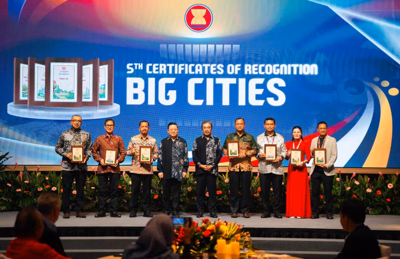 海防市荣获第五届COR证书，类别为“生物多样性与绿色空间城市”。图自越通社