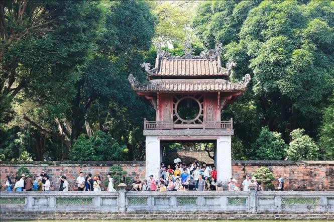河内文庙国子监。图自越通社