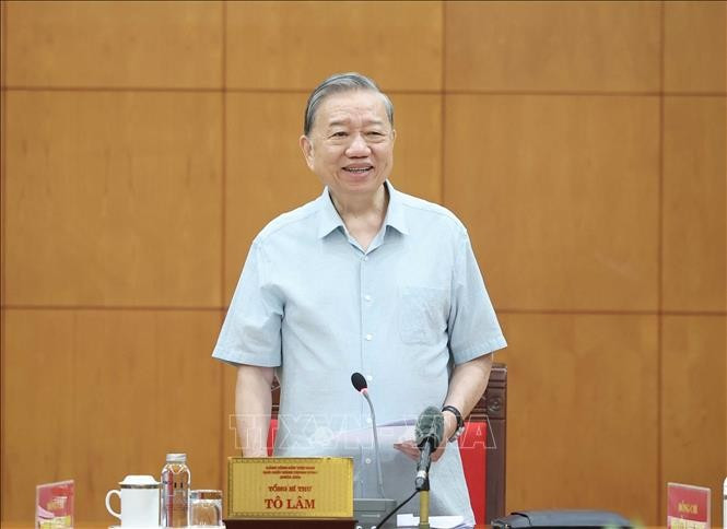 越共中央总书记苏林。图自越通社