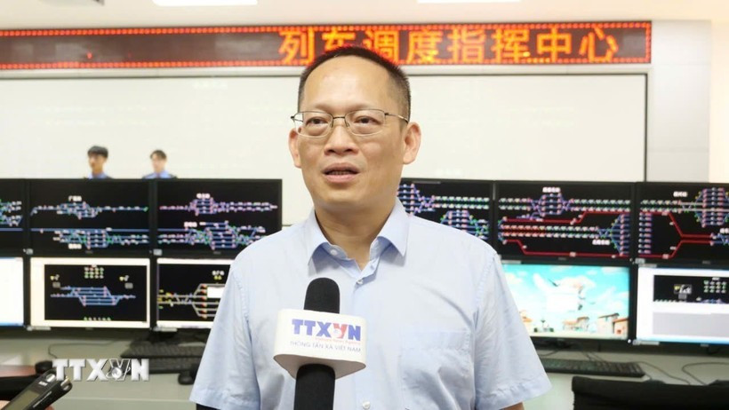 广西柳州铁道职业技术学院校长覃海波。图自越通社
