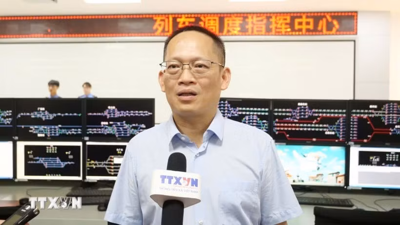 广西柳州铁道职业技术学院校长覃海波。图自越通社