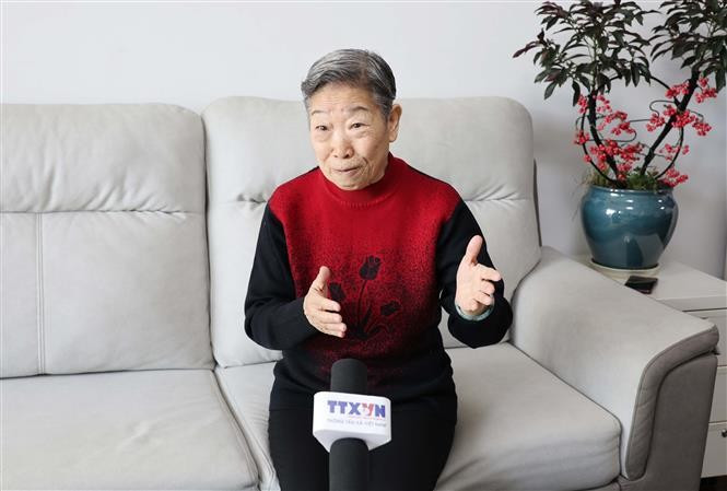 中越友好人士于淑惠女士。图自越通社