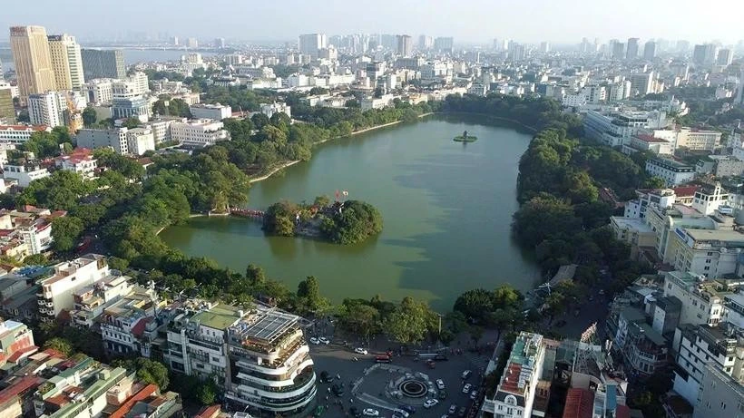 河内还剑湖。图自越通社