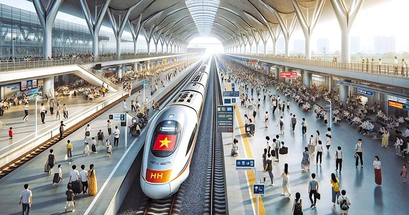 北南高速铁路效果图。图自投资报