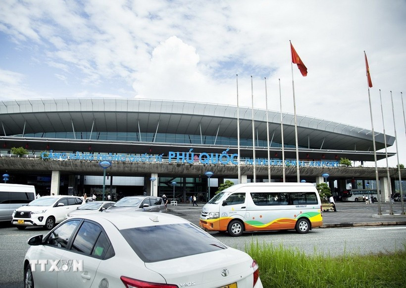 富国国际机场。图自越通社