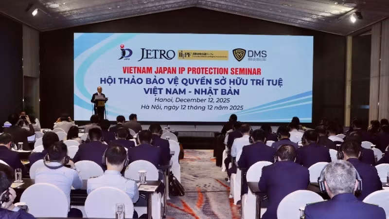 研讨会现场。图自越南工贸部
