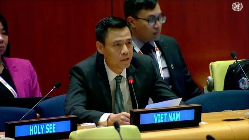 越南常驻联合国代表团团长邓黄江大使。图自越通社