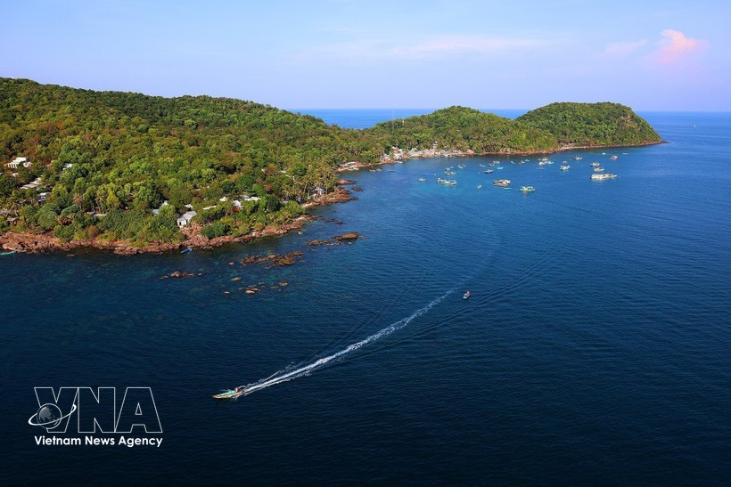 富国岛南部海域。图自越通社
