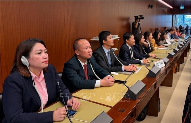 南常驻联合国、世界贸易组织及日内瓦其他国际组织代表团。图自越通社