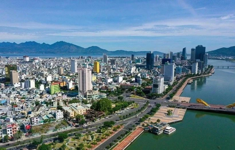 岘港市的一角。图自越通社