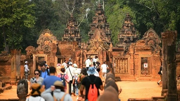 柬埔寨著名旅游胜地吴哥窟考古公园在2025年前5个月创下2450万美元的收入。图自shutterstock.com
