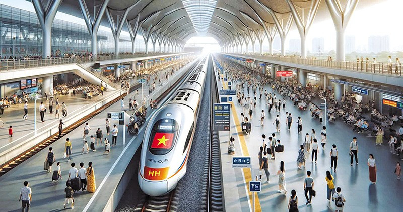 北南高速铁路效果图。图自投资报