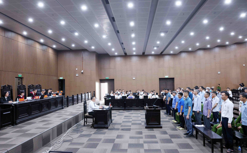 庭审现场。图自越通社
