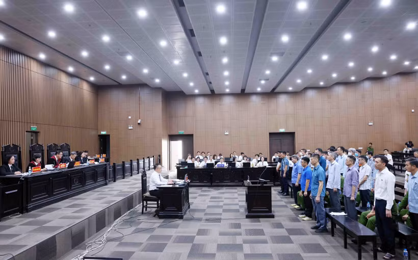 庭审现场。图自越通社