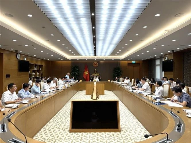 会议场景。图自越通社