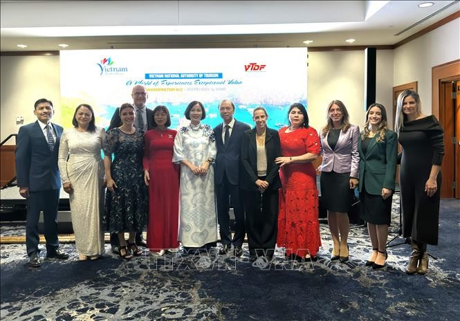 与会代表合影。图自越通社