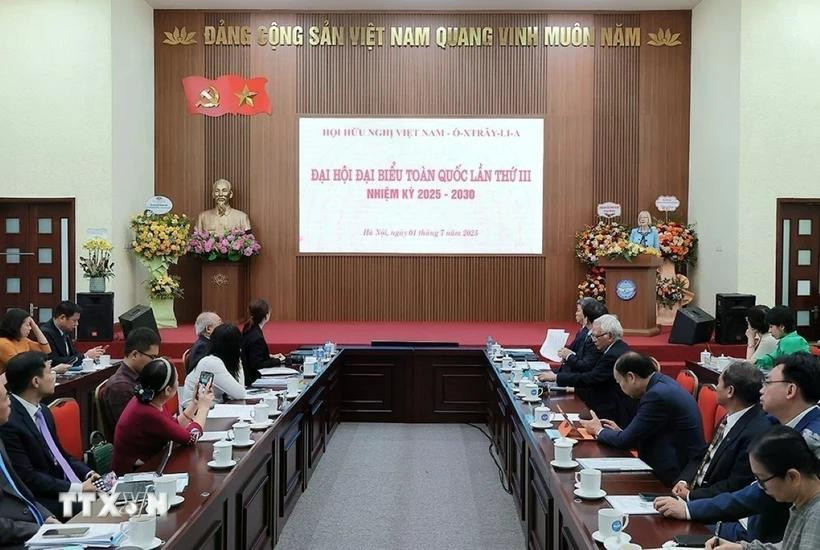 越南-澳大利亚友好协会在河内举行协会第三次全国代表大会（2025-2030年任期）。图自越通社