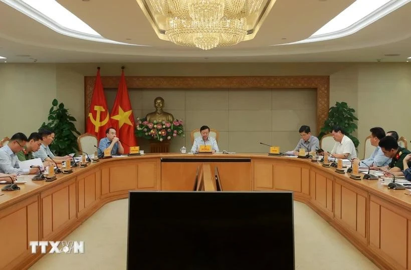 会议场景。图自越通社